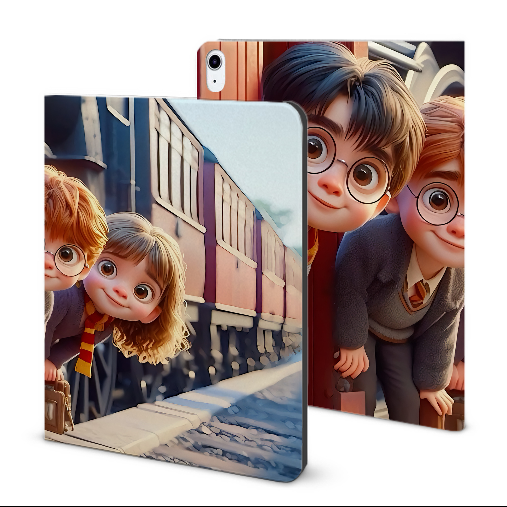 （画像用） Harry Potter ハリー・ポッターシリーズ IPad ケース ブック型 PUレザー TPU 耐衝撃 軽量 薄型 ペン収納なし 全面保護 IPad 各モデル対応